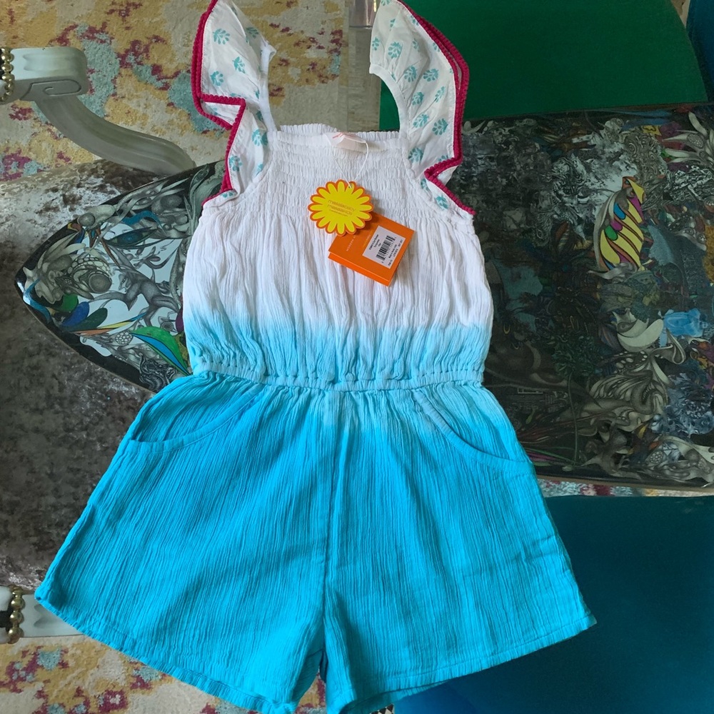 NWT Masala Kids Sun Romper Size 10.